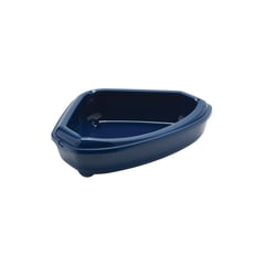 MODERNA - Arenero Sanitario Gato Corner Tray Esquinero Azul