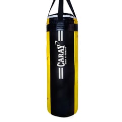 CARAY - Saco De Boxeo Profesional Negro-Amarillo De 1MX30CM