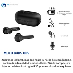 MOTOROLA - Audifonos Moto Buds 085 Inalambricos Color Negro