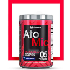 MUSCLEMEDS - Atomic creatina hcl 5gr 600gr smartmuscle - Sabor Bluerasperry