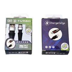 CHARGERS2GO - Cable Tipo C USB Turbo Carga Rápida