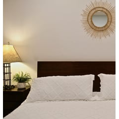 LINOS&BAMBOO - Duvet Pompones King Blanco