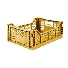 GENERICO - Caja Organizadora Mediana Aykasa Plegable y Apilable 40x30 cm Gold