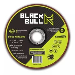 BLACK BULL - Disco Abrasivo Corte Extrafino Profesional 7 BlackBull X25