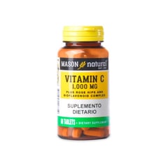 MASON NATURAL - Vitamina C 1000Mg X 60 Tabletas