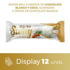 NIVEEN - Chocolate Blanco y Almendra Wafer Sway Ball 30gr