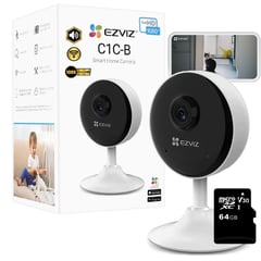 EZVIZ - CÁMARA DE SEGURIDAD WIFI 1080P AUDIO 2MP MICRO SD 64GB