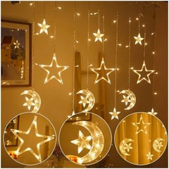 MULTIPLACE COLOMBIA - Luces de navidad decorativas para con figuras de estrellas