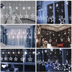 MULTIPLACE COLOMBIA - Luces de navidad decorativas con figuras de estrellas