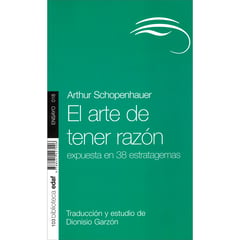 EDAF - El Arte De Tener Razón. Arthur Schopenhauer