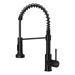 COREAQUA - Llave Monomando Lavaplatos Flex Griferia Cocina - Negro