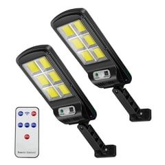 MAXWELL - Foco Solar Led Exterior Sensor Movimiento Set De 2 - Amarillo