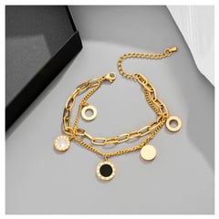 ACCESORIOS DE EVA - Pulsera en Acero Inoxidable para Mujer Punto