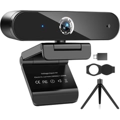 GENERICO - Cámara Web Cam 4K ULTRA HD Usb con Micrófono Videoconferencias Clases