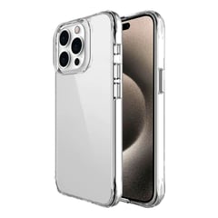 SPACE - Estuche Compatible iPhone 15 Pro Max Antichoque Transparente