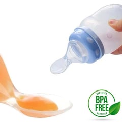 BABY ON - Tetero Biberon Cuchara En Silicona De 6 Oz Varios Alimentos