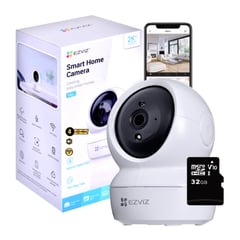 EZVIZ - CÁMARA DE SEGURIDAD WIFI INTELIGENTE 4MP 2K INTERIOR 360° AUDIO MICRO 32 G