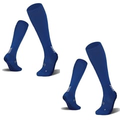 FITNICS - Medias De Futbol Deportivas Antideslizantes 2 Pares - Azul