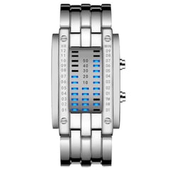 UBMD - Reloj Electronico Mujer Binario CE-1133 Plata 17cm.