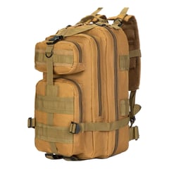 LINKON - Morral Bolso Maleta Tactica Militar Camping 30l Impermeable - Ocre