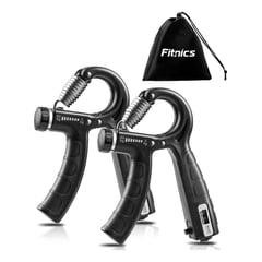 FITNICS - Hand Grip Ejercitador De Manos Fitnics Ajustable 5 A 60 Kg