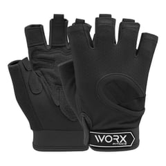 WORX - Guantes Gym Entrenamiento LevantamientoPesa - Negro - M