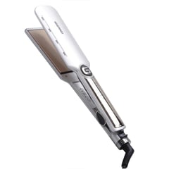 GEMEI GEEMY - Plancha de Cabello Geemy GM450 Professional Hair Plateada.