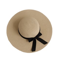 GENERICO - Sombrero Pava Playa Sol para Mujer Beige Cint