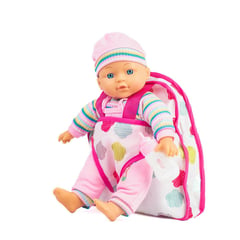 MONKEY BRANDS - Muñeca bebé para niñas con cargador y tetero