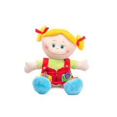 MONKEY BRANDS - Muñeca de trapo didáctica 46cm para niñas