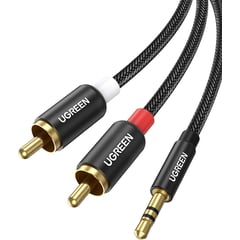 UGREEN - Cable Auxiliar Audio Jack 3.5mm a 2RCA Conector Macho 1 Metro