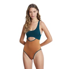 KIBYS - Brown Caramel And Atlantic Blue Zani One Piece 88353