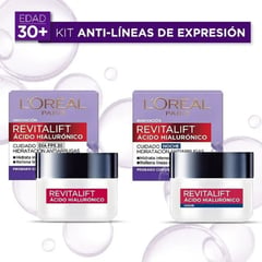 LOREAL - Pack Crema Día + Noche Revitalift Ácido Hialurónico Paris