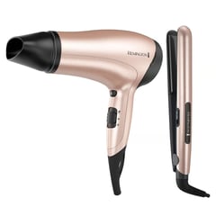 REMINGTON - Combo Plancha Secador Rose Gold D3015-S1520-F