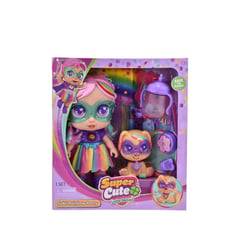 TOY LOGIC - Muñeca Super Cute Fiesta Arcoiris