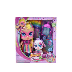 TOY LOGIC - Muñeca Super Cute Fiesta Arcoiris