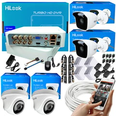 HILOOK - KIT HIKVISION DVR 8CH 1080P + 4 CÁMARAS DE SEGURIDAD CCTV