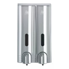 ACCESORIOS Y ACABADOS - Dispensador de Jabón Líquido Vertical Doble AyA ABS Cromado