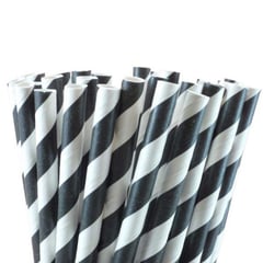 PURABOX - Pitillo de papel Ecologico con envoltura RAYA NEGRO