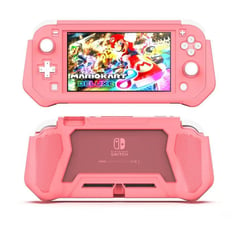 NINTENDO SWITCH - Protector Antichoque Forro Rosa Compatible Lite