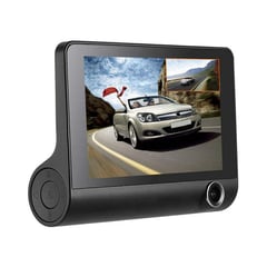 GENERICO - Cámara Para Carro DVR 3 Lentes 1080p Full HD Cam 3 En 1
