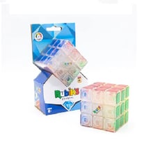 RUBIKS - Cubo 3x3 Crystal Hasbro Original Transparente Color