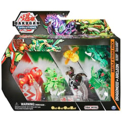 BAKUGAN - Evolucion dragonoid y sluggler batalla paquete de ataque