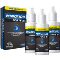 COLMED - Tripack Minoxidil Forte 5% 3 X 100 M
