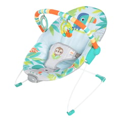 BRIGHT STARTS - Silla Mecedora Safari Azul Bebe 12227