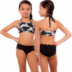 PRAIE - Vestido de Baño Bikini Niña 1615N Palmeras