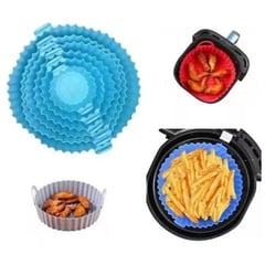 GENERICO - Set x6 bandejas de silicona para airfryer freidora protector