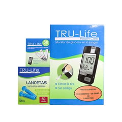 TRU LIFE - Of.glucometro Trulife + 60tiras+ 60 Lancetas