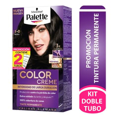 PALETTE - Tinte Color Creme Permanente 1-0 Negro Dt