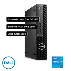 DELL - PC Optiplex MFF Intel Core i5-13500 RAM 24GB SSD 512GB Win11 Monitor 183